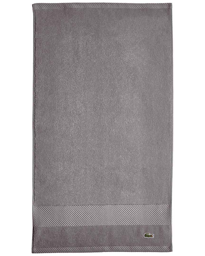 Lacoste Heritage Antimicrobial Hand Towel In Grey