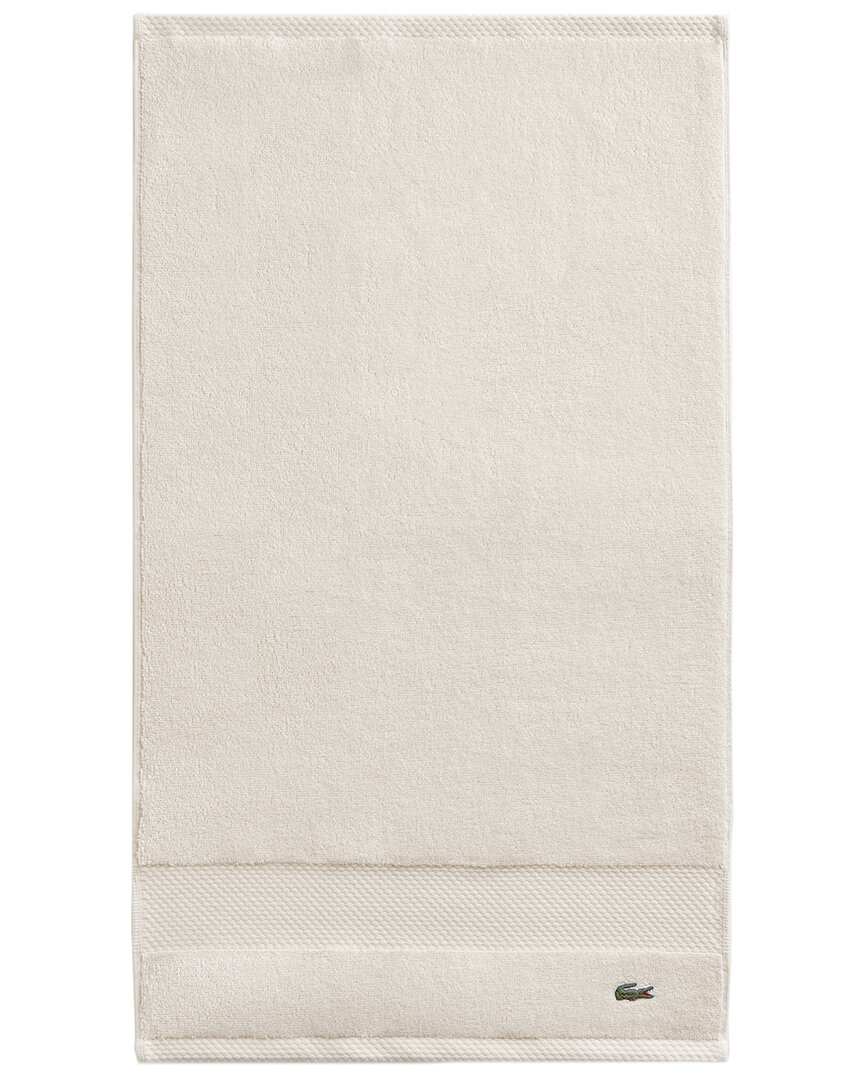 Shop Lacoste Heritage Antimicrobial Hand Towel In White