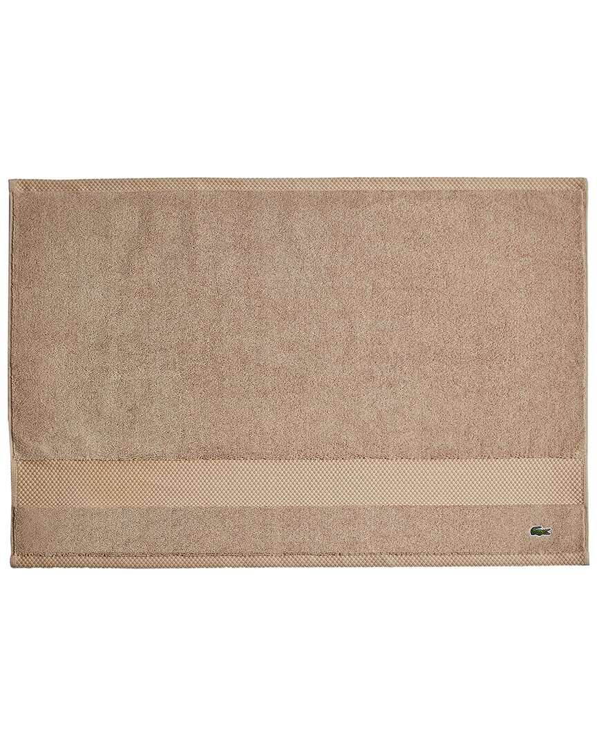 Lacoste Heritage Antimicrobial Bath Mat In Sand