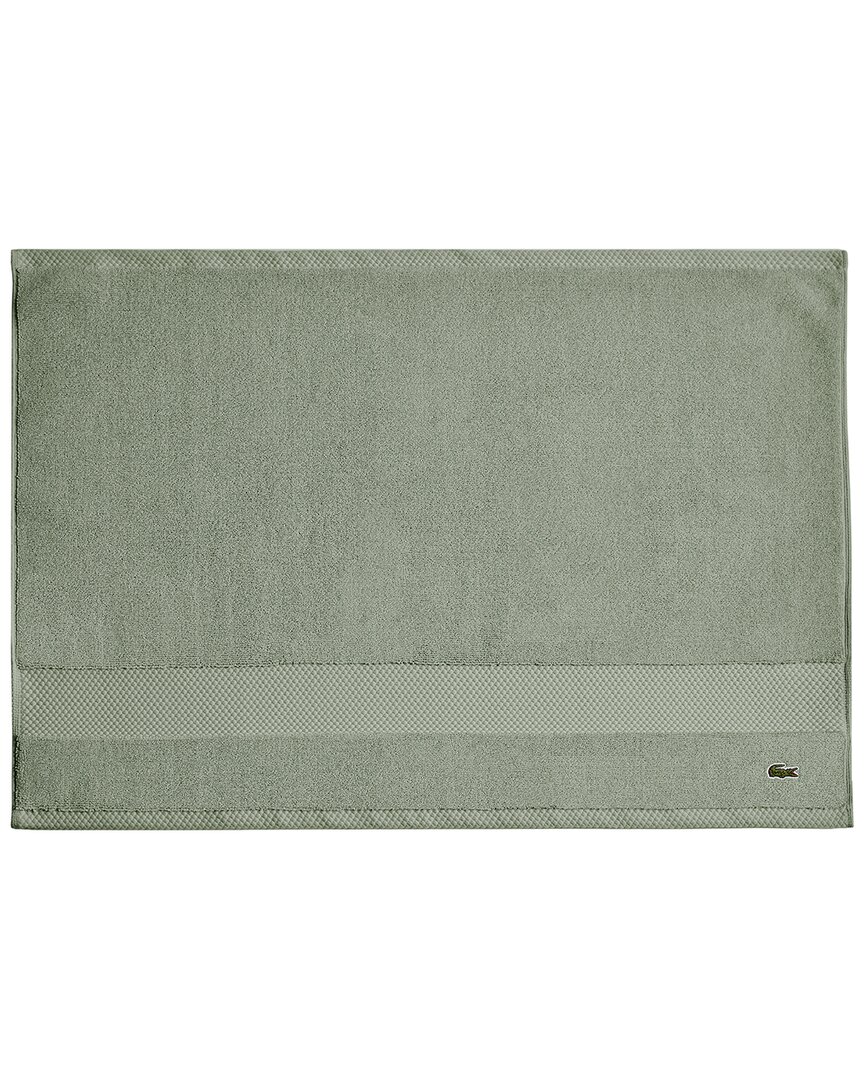 Lacoste Heritage Antimicrobial Bath Mat In Green