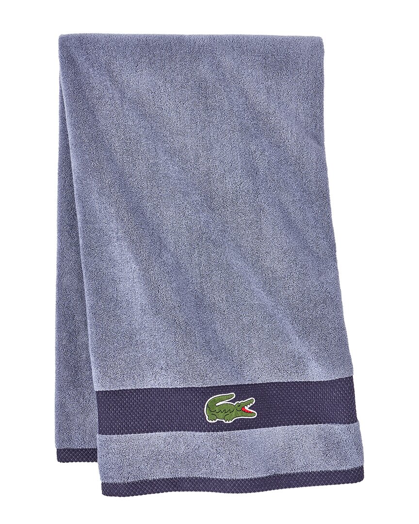 Lacoste Heritage Antimicrobial Bath Towel In Blue ModeSens