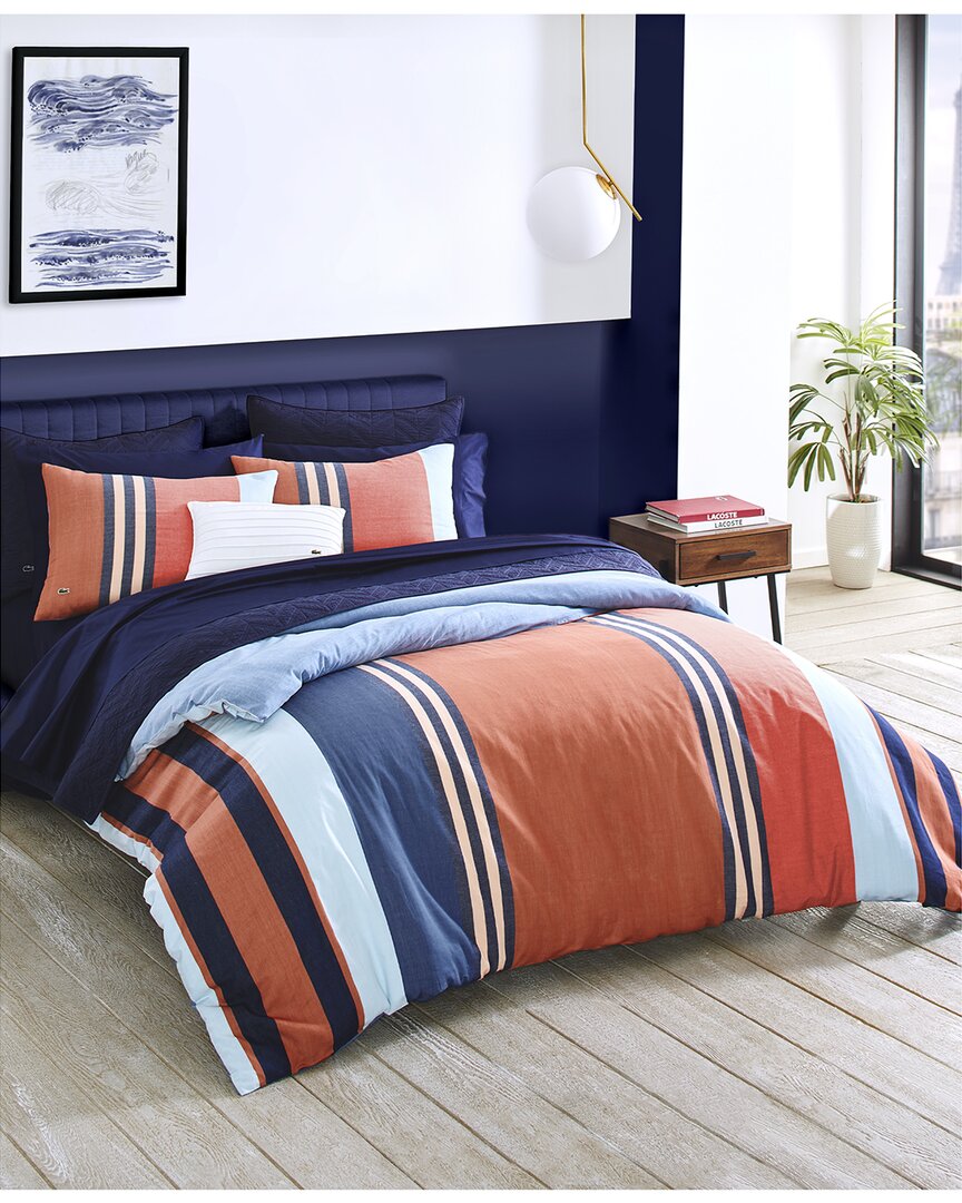 Lacoste Tweedy Warm Comforter Set In Multi