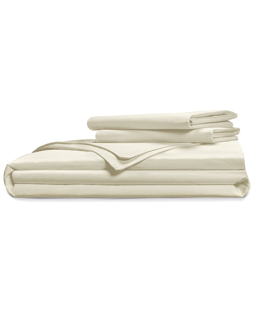 Shop Pillow Gal Luxe Soft & Smooth 100% Tencel Duvet Cover Set In Beige