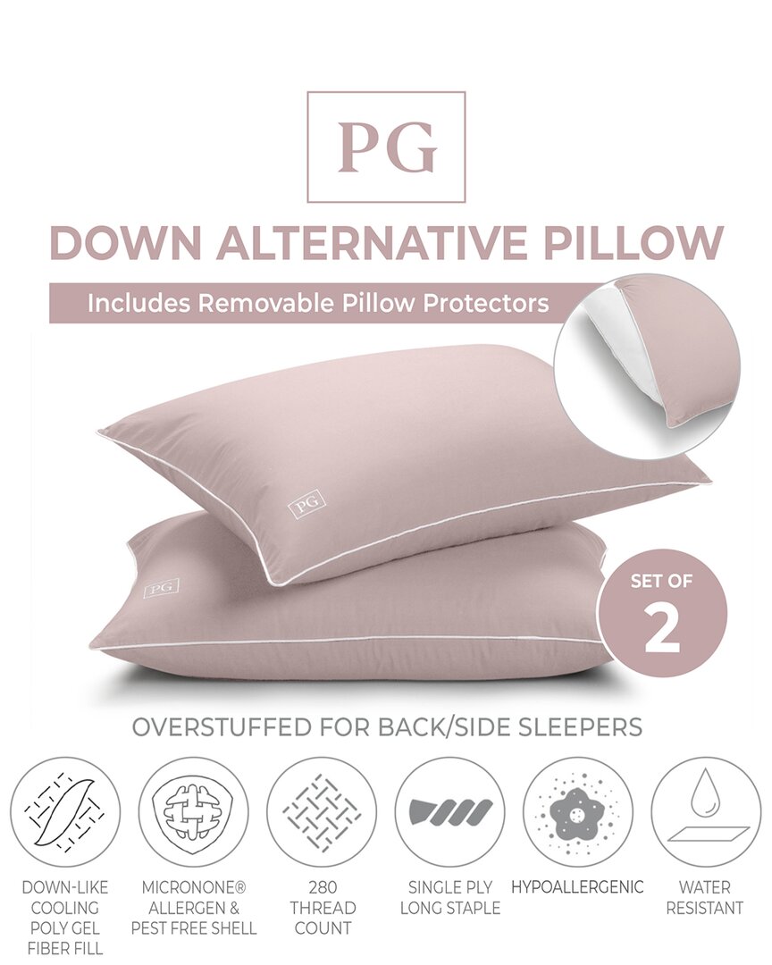 Pillow Gal Firm Density Side/back Sleeper, Down Alternative Pillow With  Micronone Technology, And R In Pink