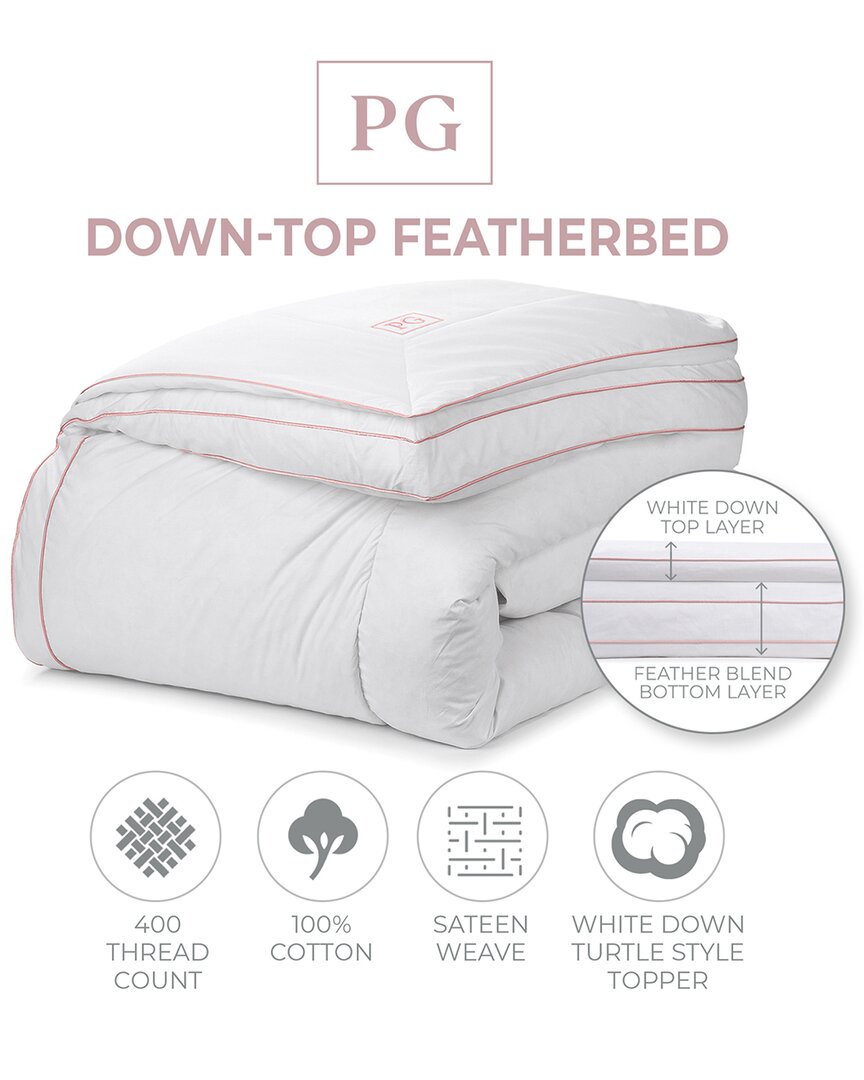 Pillow Gal Down-top Featherbed In White