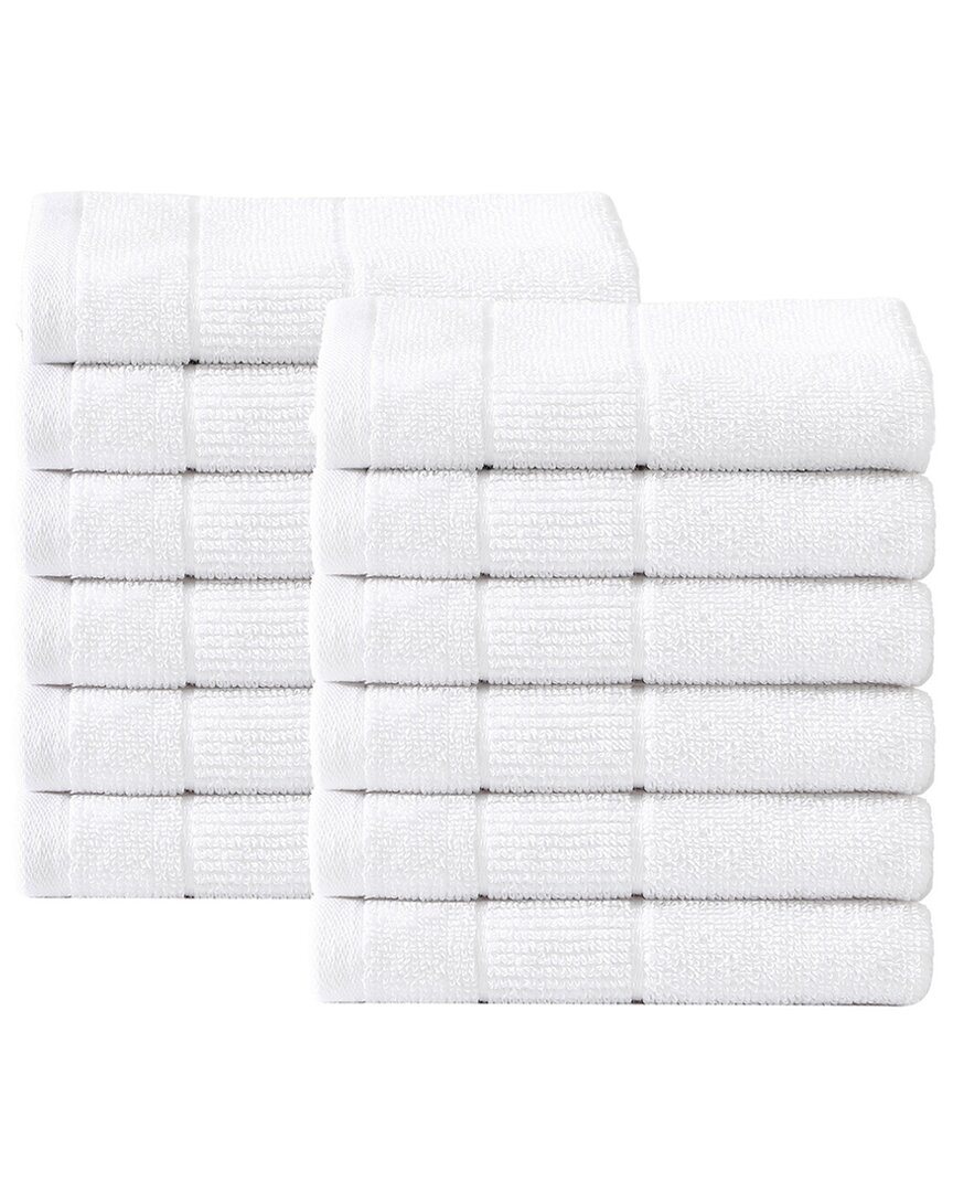 Tommy Bahama Island Retreat Cotton Terry 12pc Wash Towel Set In White