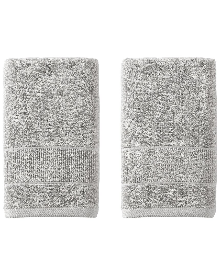 Tommy Bahama Island Retreat Cotton Terry 2pc Hand Towel Set In Grey
