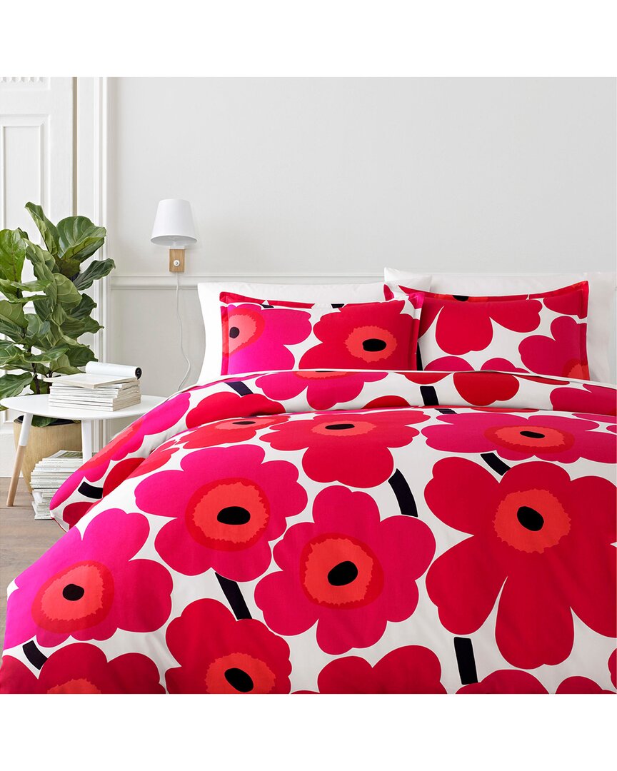 Marimekko Unikko Comforter Set In Red