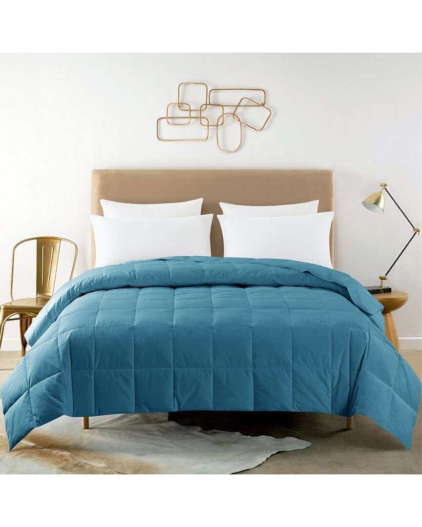 St. James Home Constance Duck Down Blanket In Teal