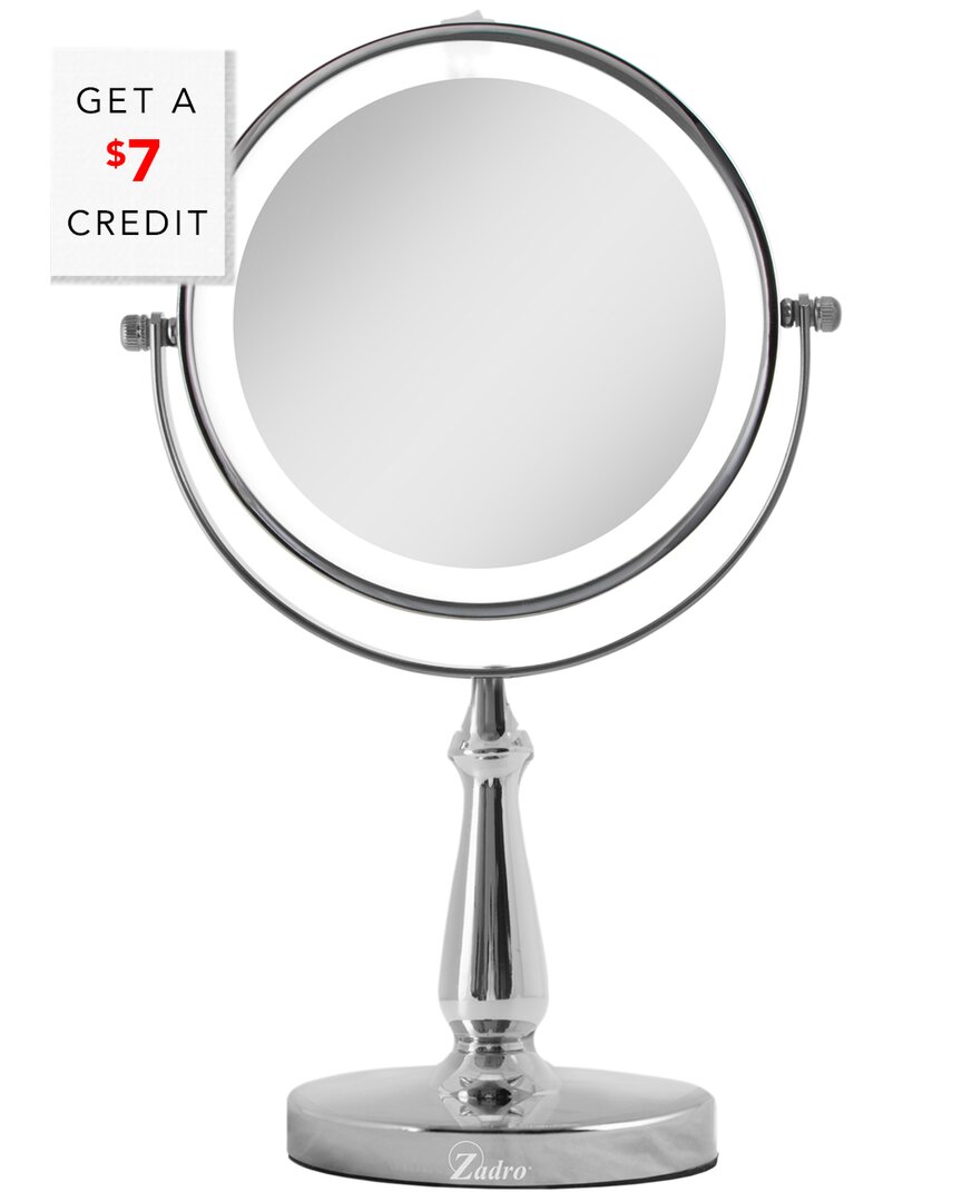 Zadro Surround Light Led Lighted Cordless Vanity Swivel Mirror With $7 Credit
