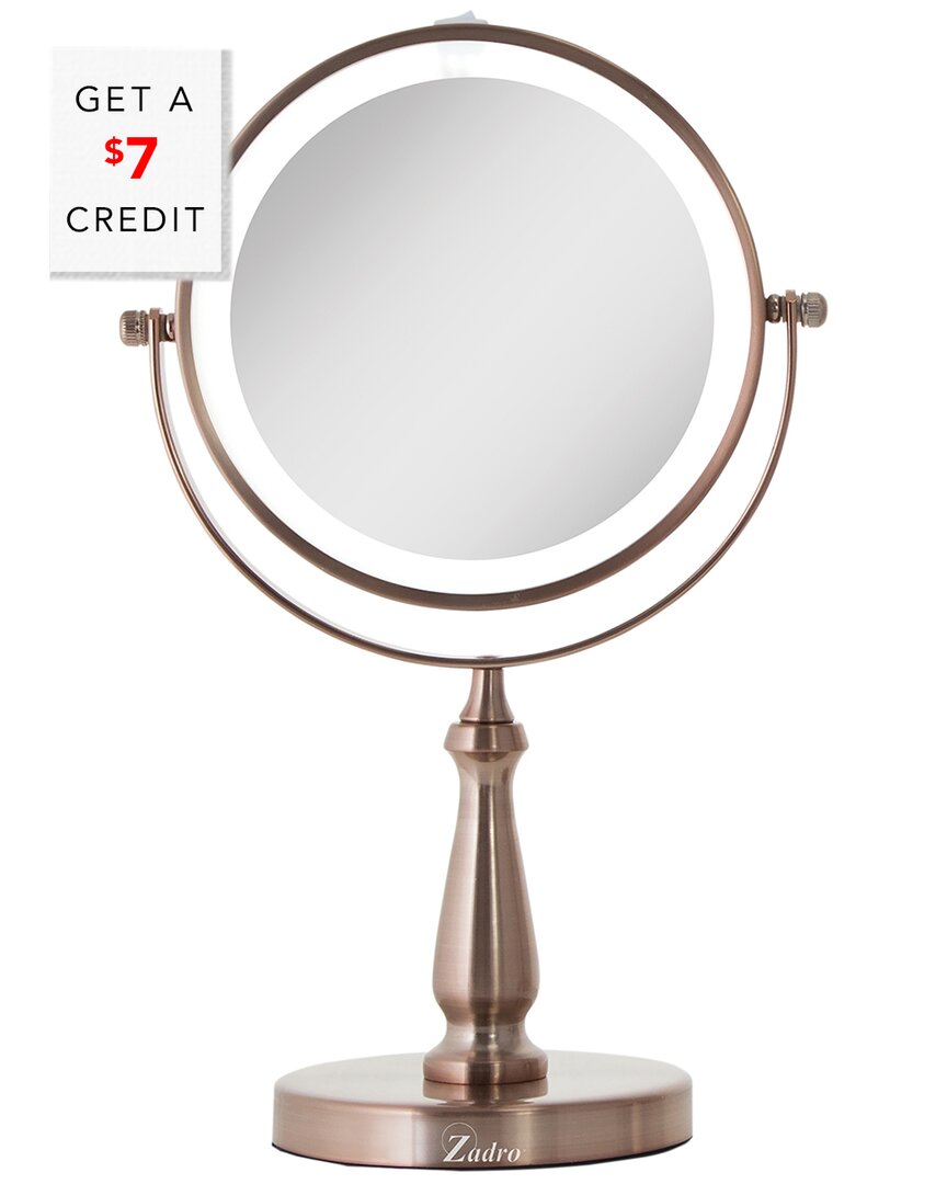 Zadro Surround Light Led Lighted Cordless Vanity Swivel Mirror With $7 Credit