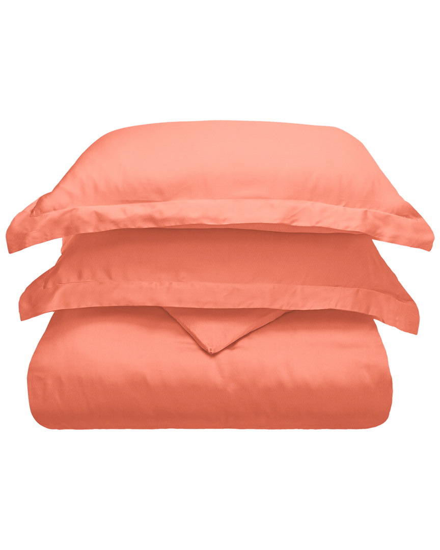 Superior 100% Modal From Beechwood 3-piece Duvet Cover In Orange
