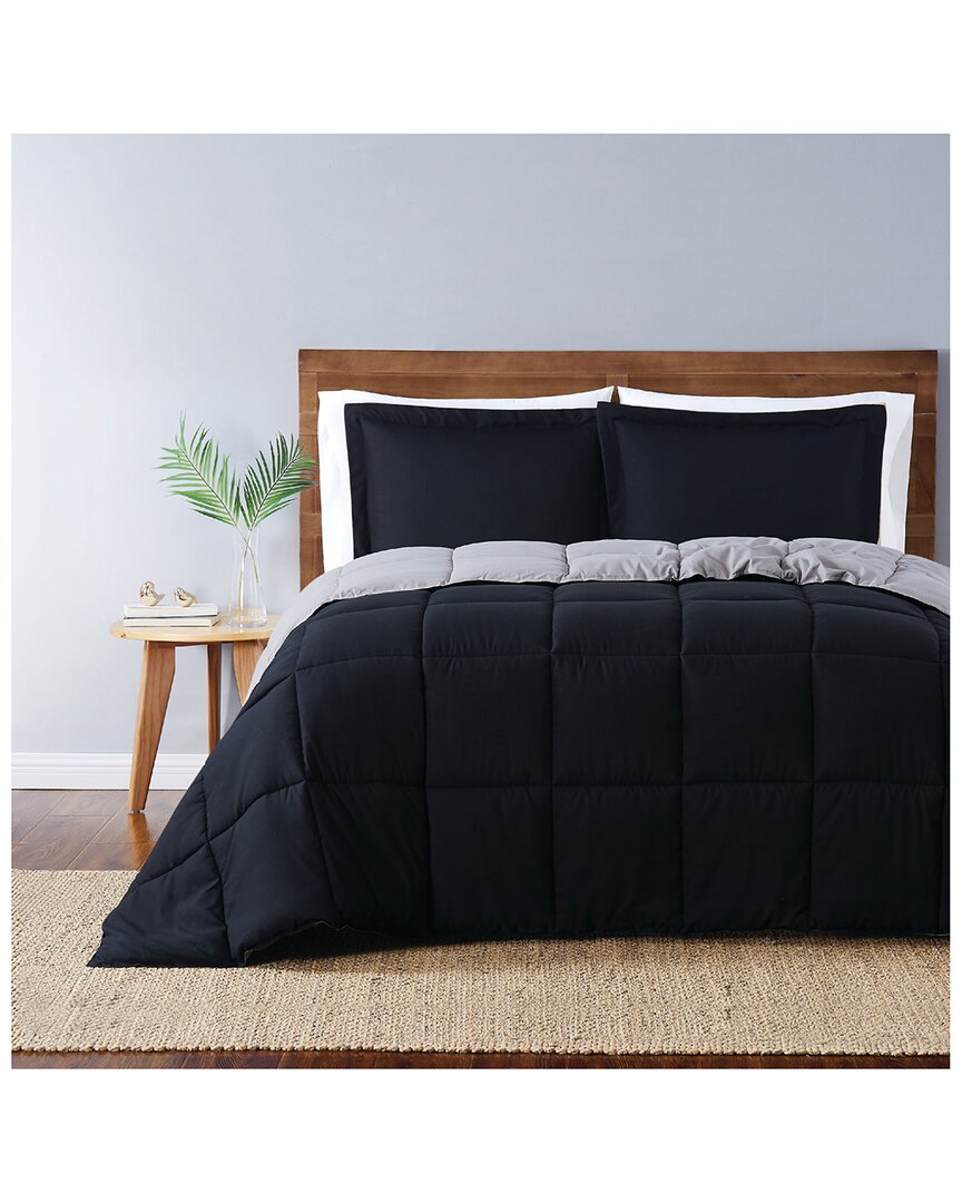 Truly Soft Comforter Set In Black