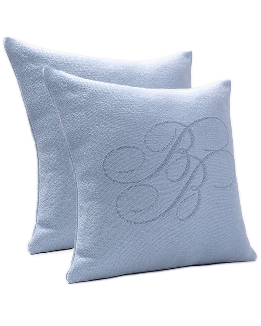 Brooks Brothers Chambray Decorative Pillow In Blue