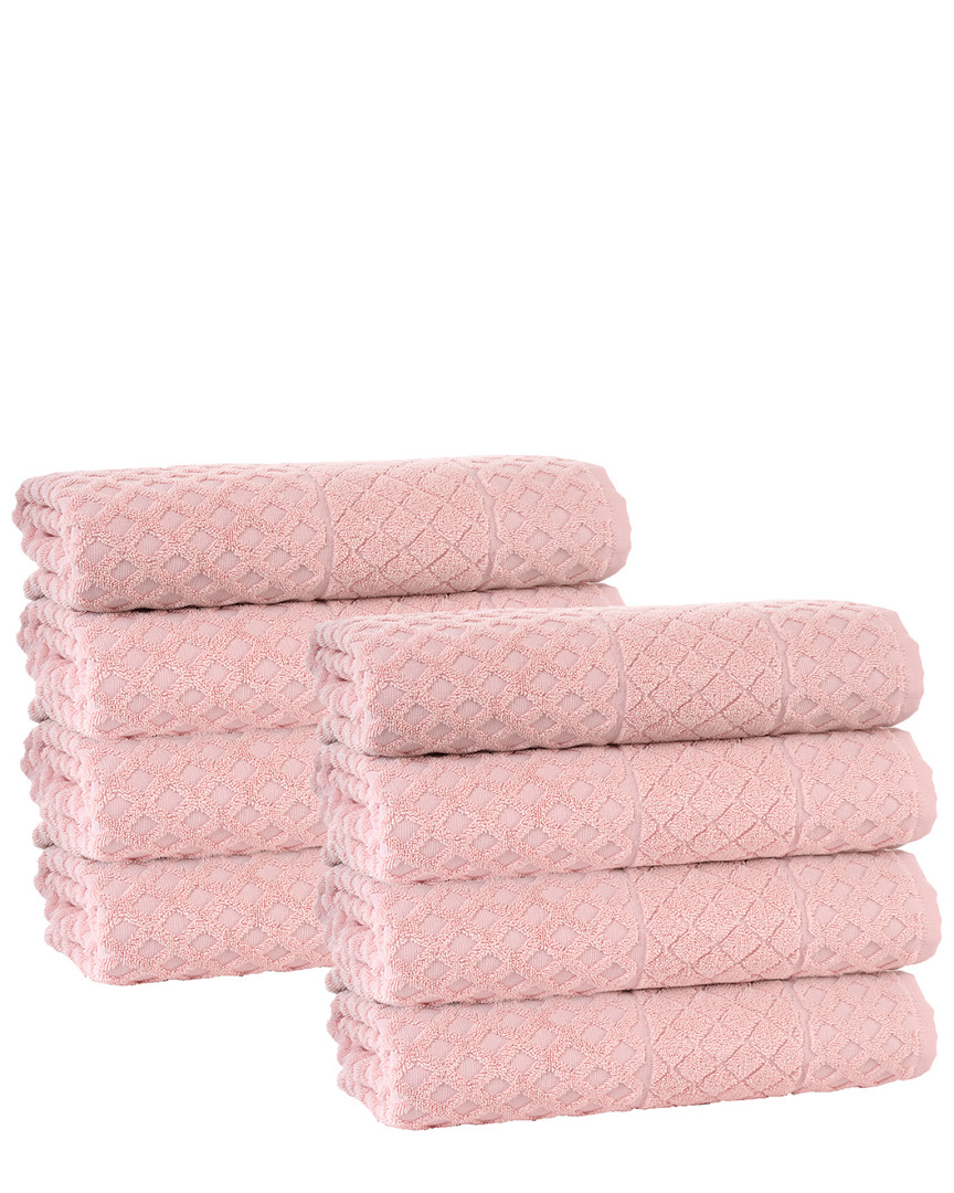 Enchante Home Glossy 8pc Wash Towel Set
