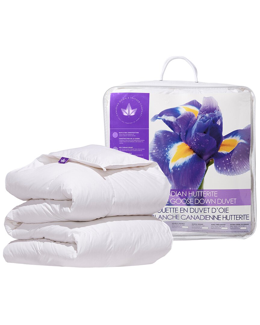 Shop Canadian Down & Feather Company Hutterite Goose Down Duvet All Season Weight In White