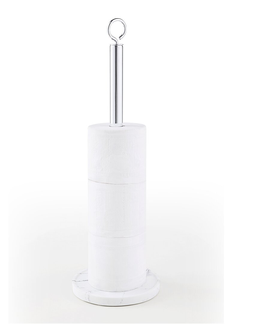 Sunnypoint Free Standing Toilet Paper Holder In Silver
