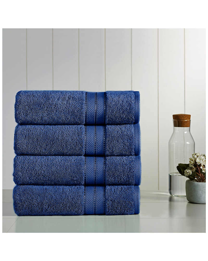 Modern Threads Set Of 4 Spunloft Bath Towels