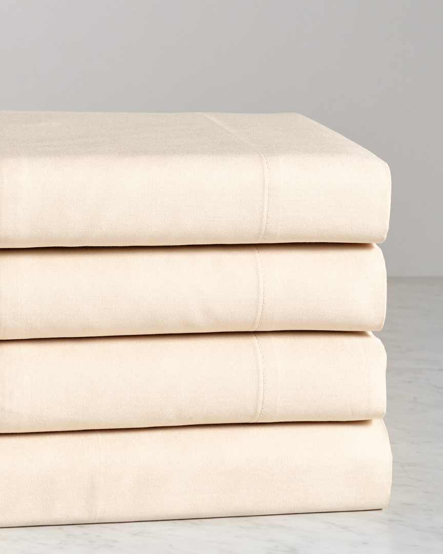 Shop Belle Epoque Cotton 300 Thread Count Sheet Set In Brown