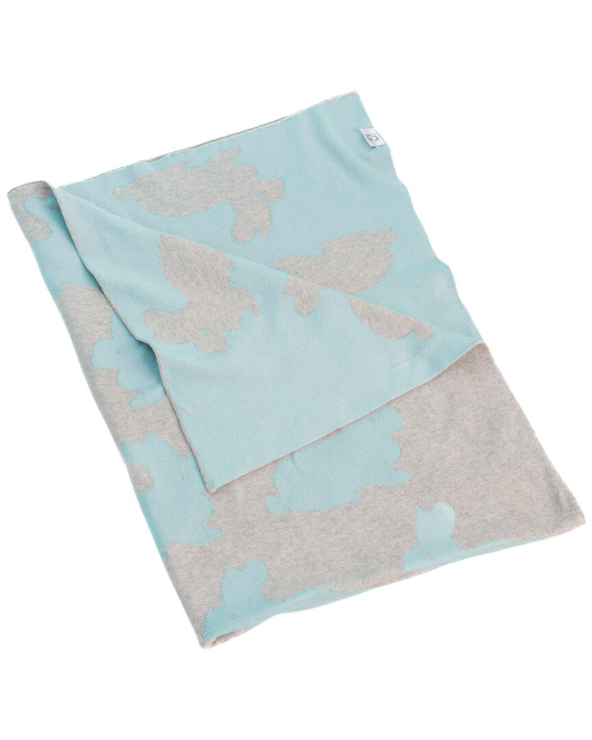 Amity Home Bunny Blue Throw In Blue