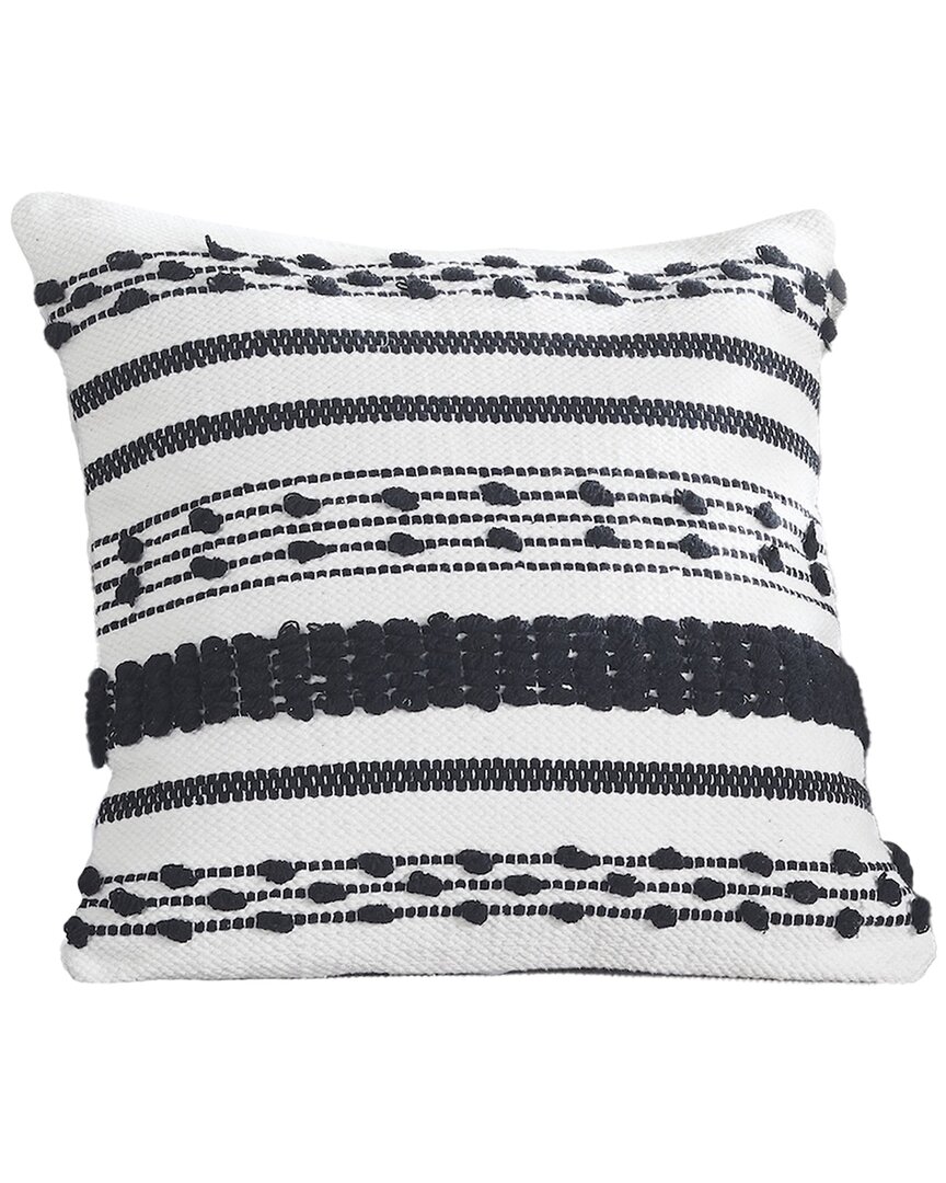 Modern Threads Cotton Decorative Pillow Cover In White