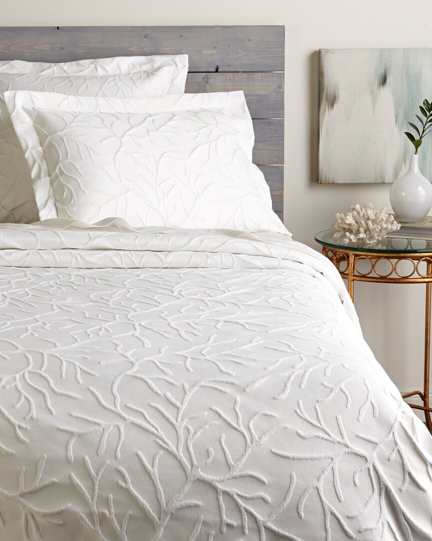 Belle Epoque Coral Glory Coverlet Collection In White
