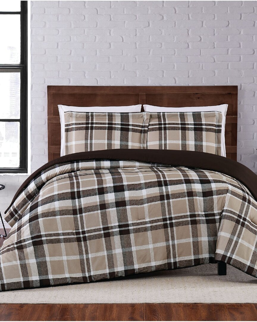 Shop Truly Soft 3pc Comforter Set In Taupe