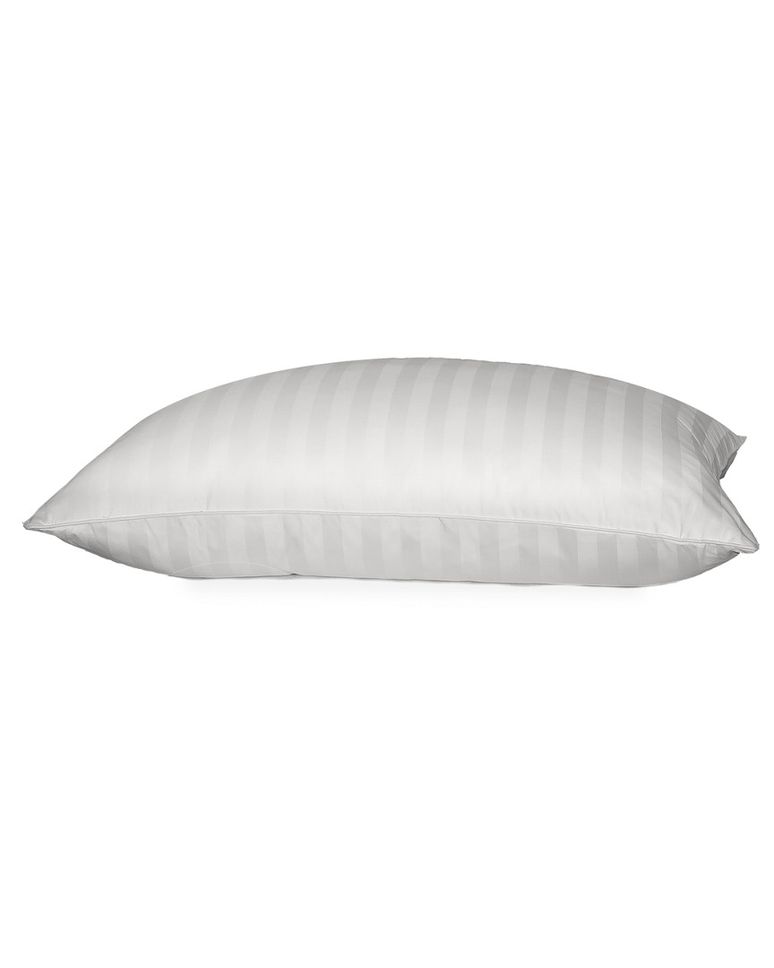 Royal Lux Damask Stripe Soft Fill White Down Pillow