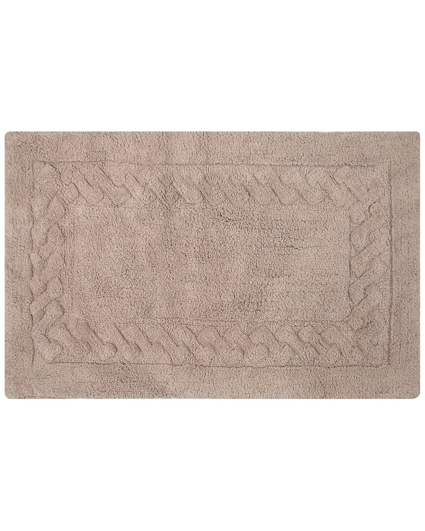 Knightsbridge Chain Bath Rug In Stone