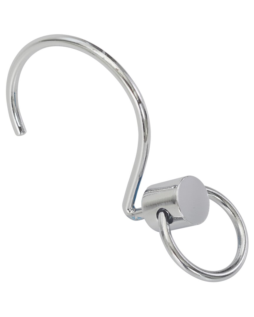 Jonathan Adler Set Of 12 Round Door Knocker Shower Hook In Silver