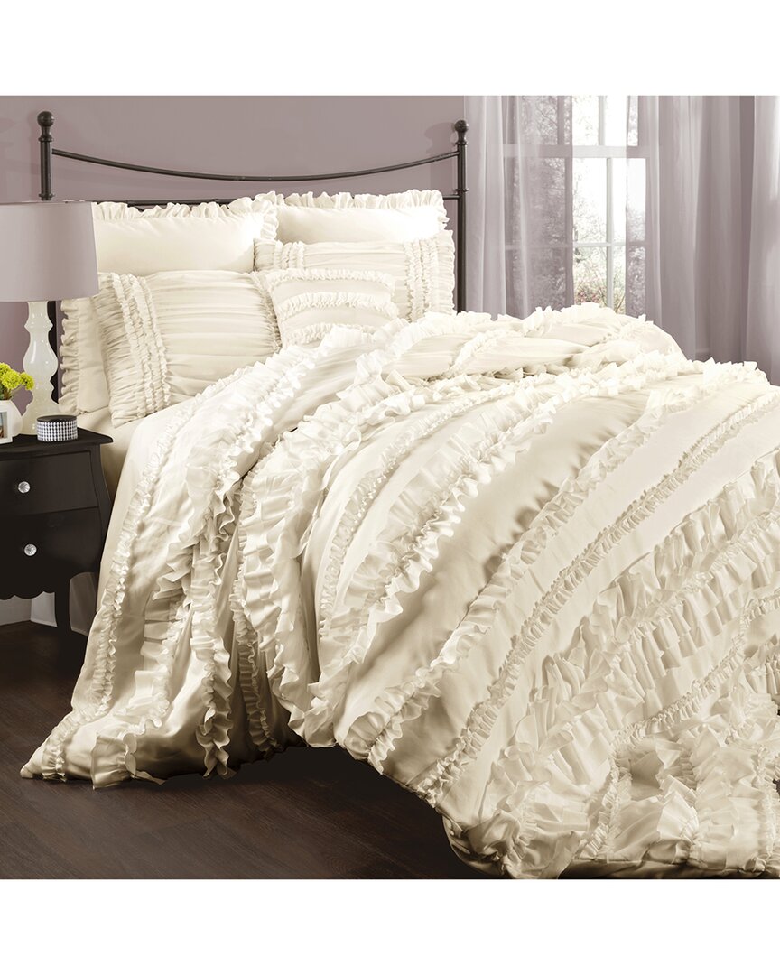 Lush Decor Fashion Belle Comforter In Ivory