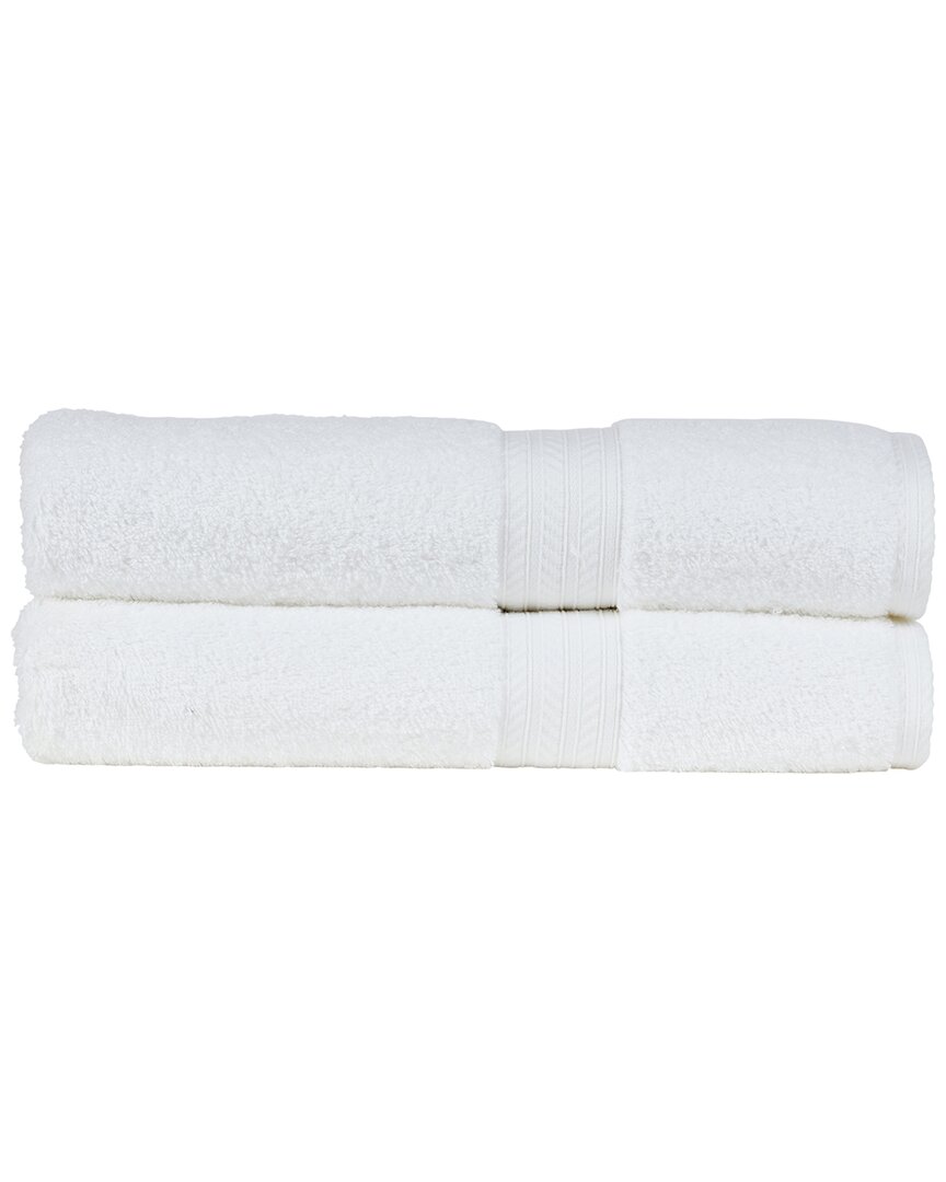 Christy Renaissance Collection Set Of 2 Bath Towels In White