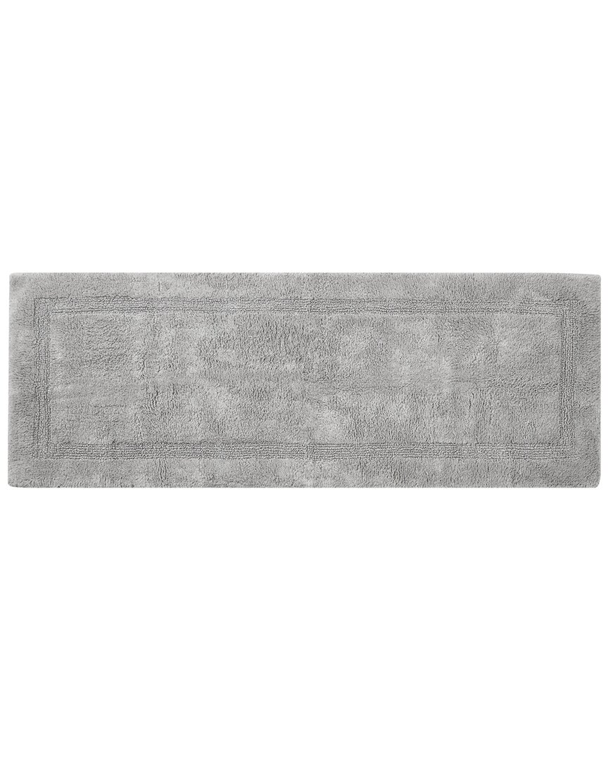 Nautica Peniston Solid 100% Cotton Tufted Bath Rug In Grey