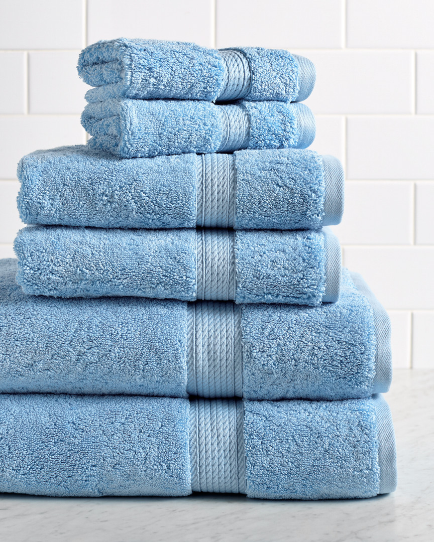 Superior Highly Absorbent 6pc Ultra Plush Solid Towel Set