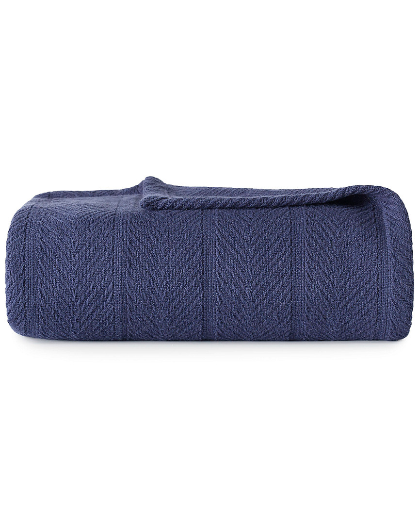 Eddie Bauer Herringbone Cotton Blanket