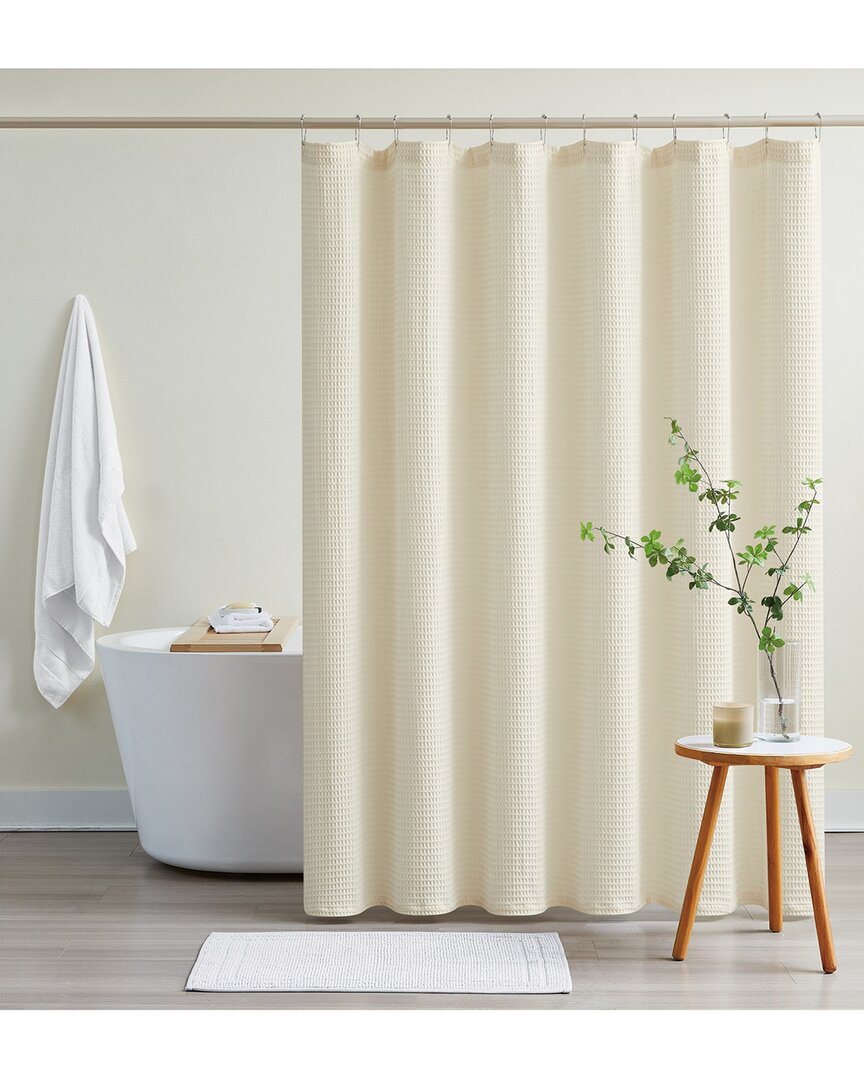 Cannon Heritage Cotton Waffle Shower Curtain In Neutral