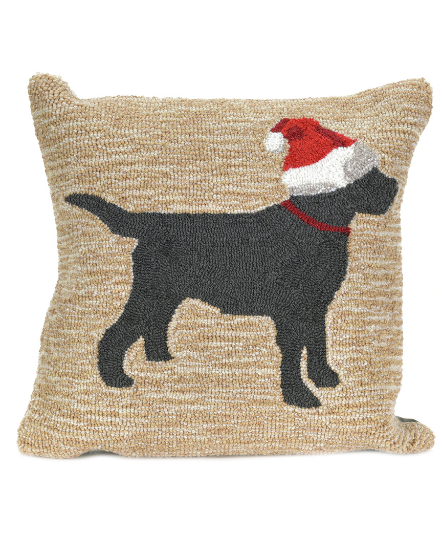 Liora Manne Frontporch Christmas Dog Indoor/outdoor Pillow