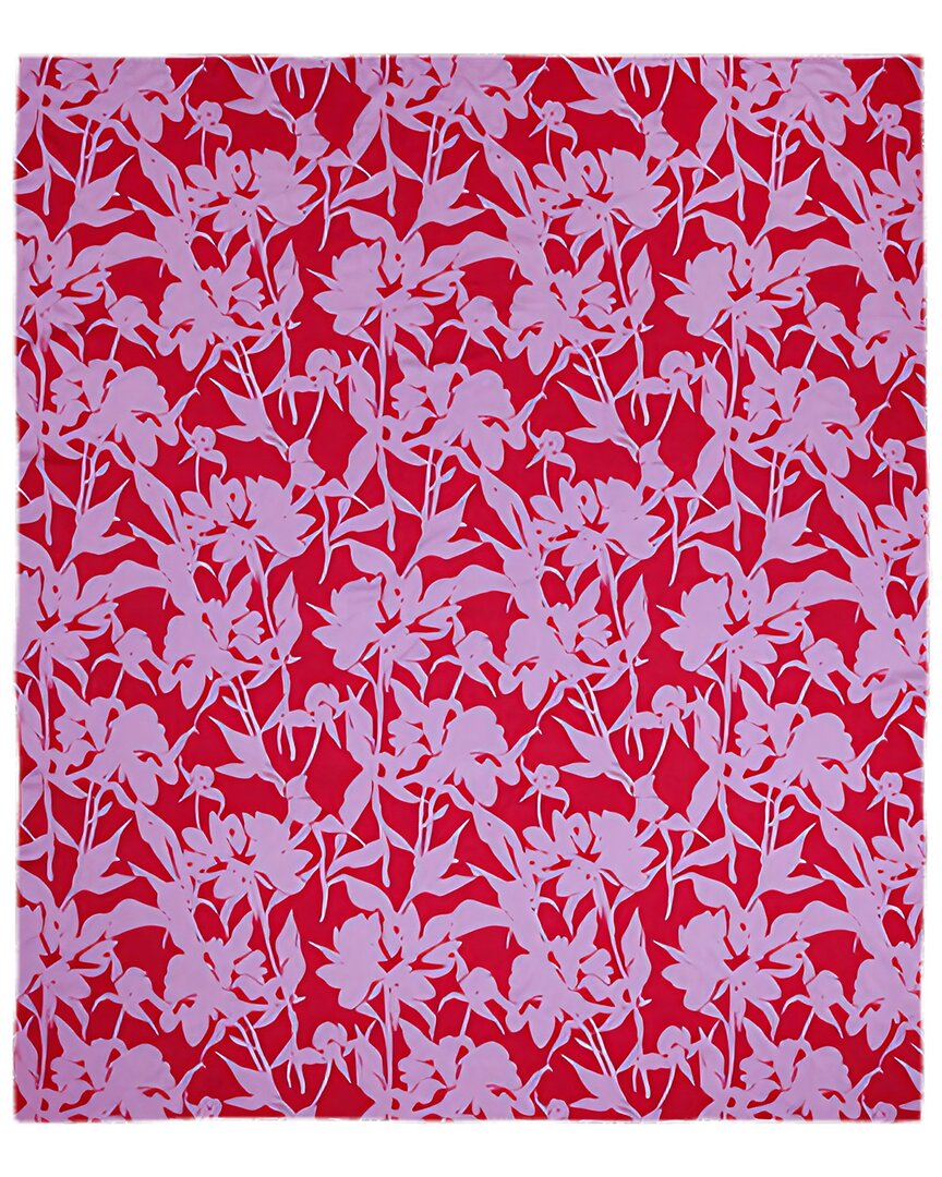 Summer & Rose Oasis Combo Throw Blanket In Purple