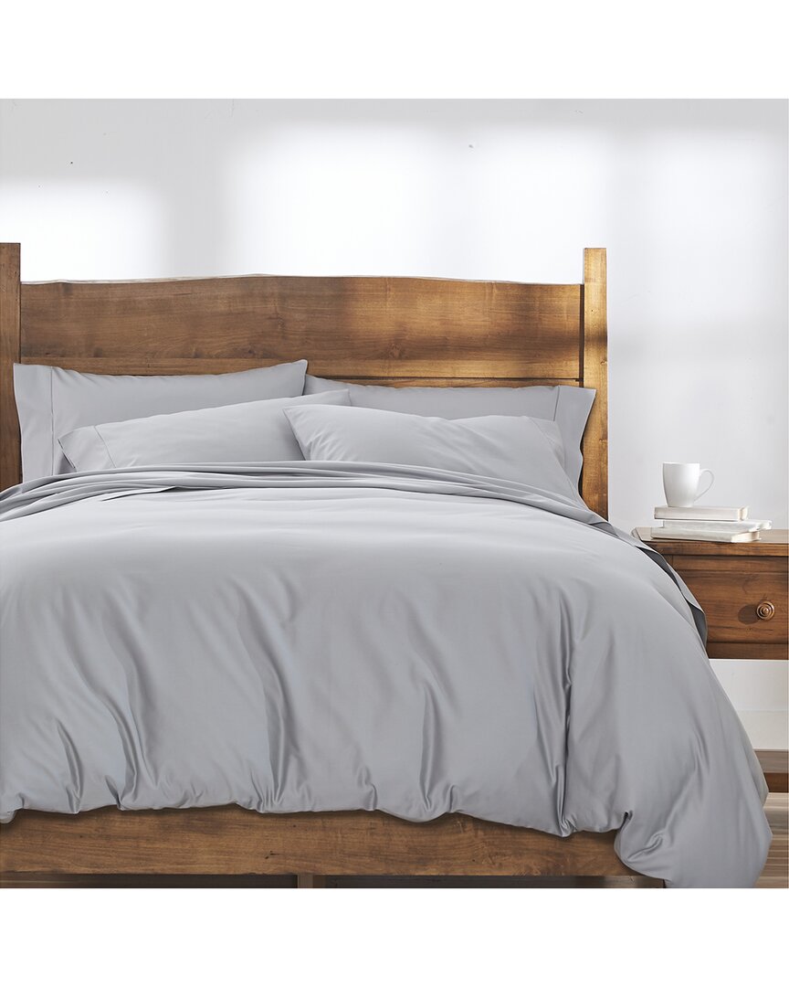 Cuddledown 390tc Sateen Comforter Cover In Gray