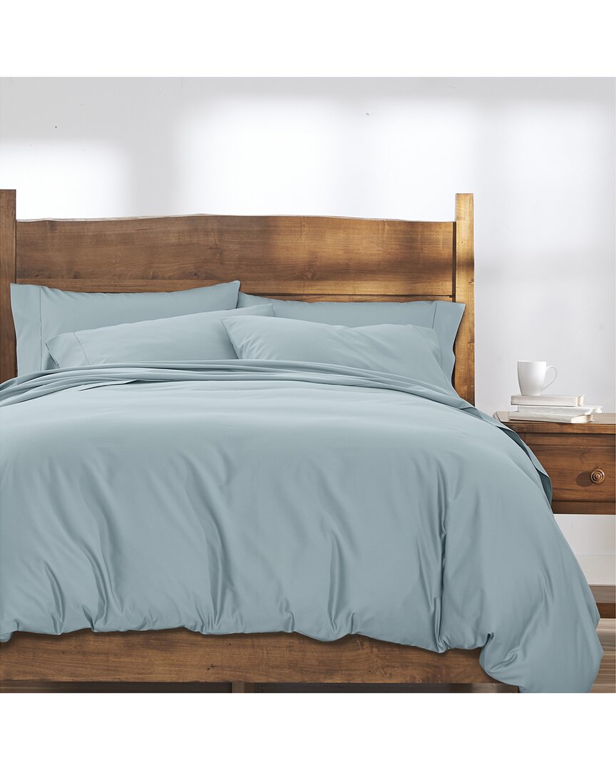 Cuddledown 390tc Sateen Comforter Cover In Blue