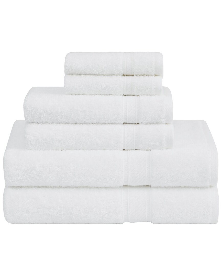 Rwb Fields Americana 6 Piece Towel Set In White