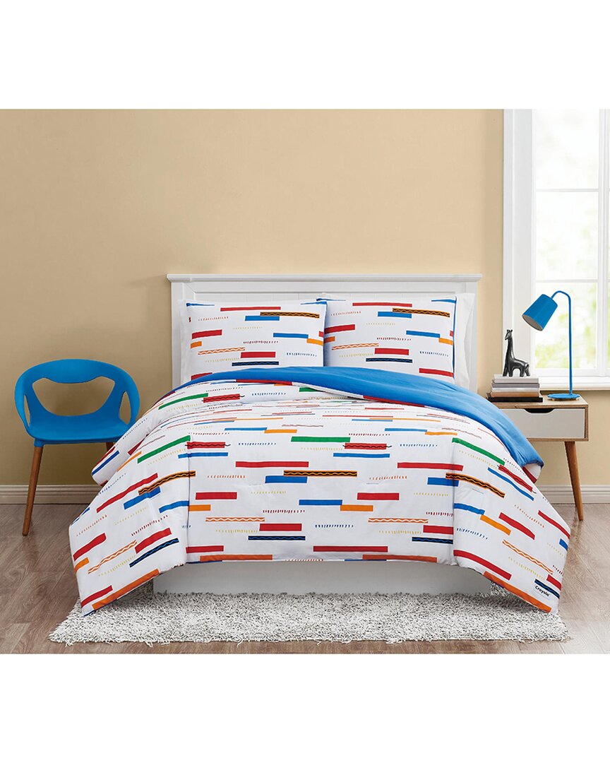 Crayola Serpentine Stripe Comforter Set In Multi