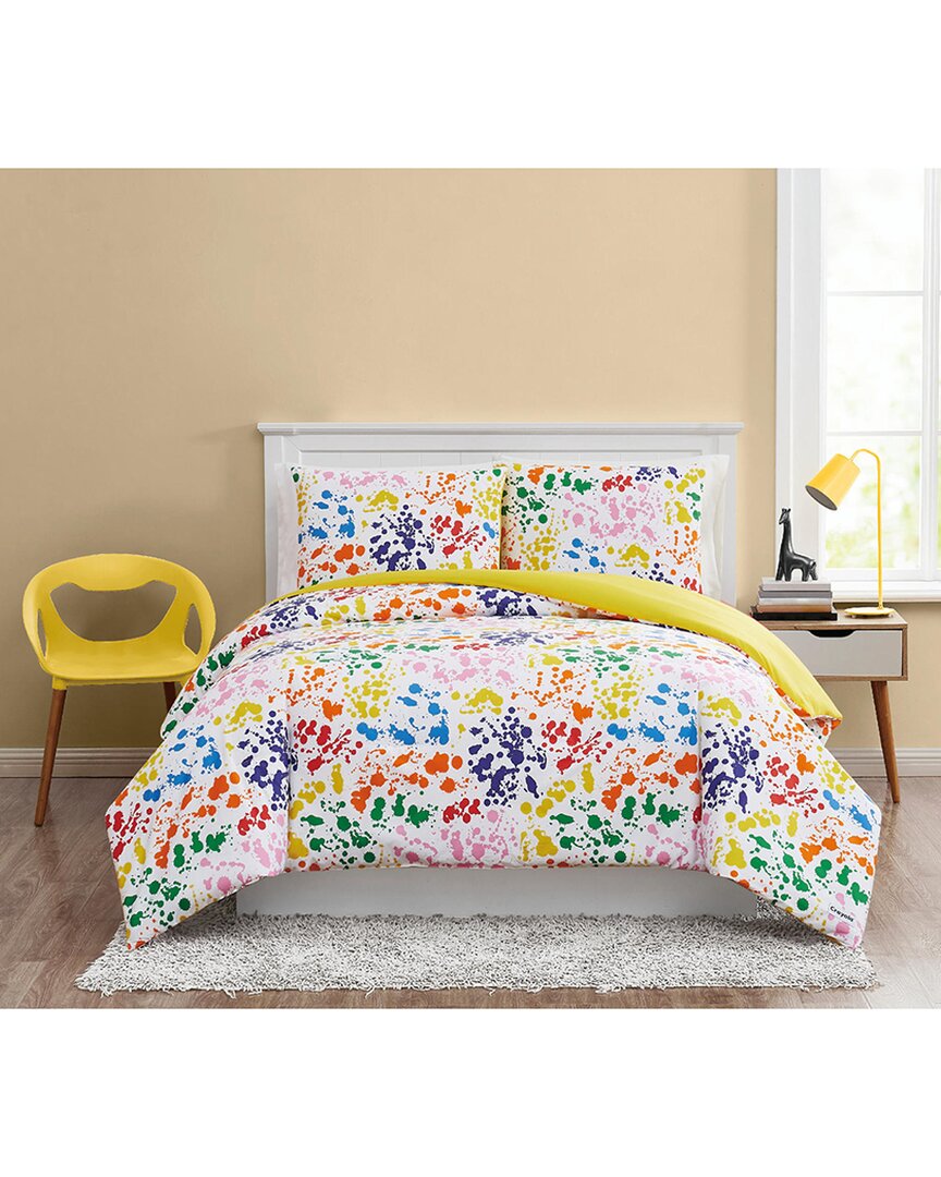 Shop Crayola Splatter Comforter Set In Multi