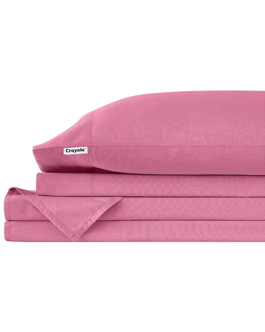 Crayola Cotton Percale Pink Sheet Set