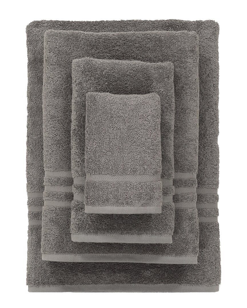 Linum Home Textiles Denzi 4pc Towel Set In Gray