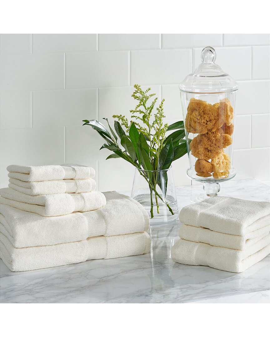 Shop Safavieh Plush 8pc Towel Bundle In Ivory