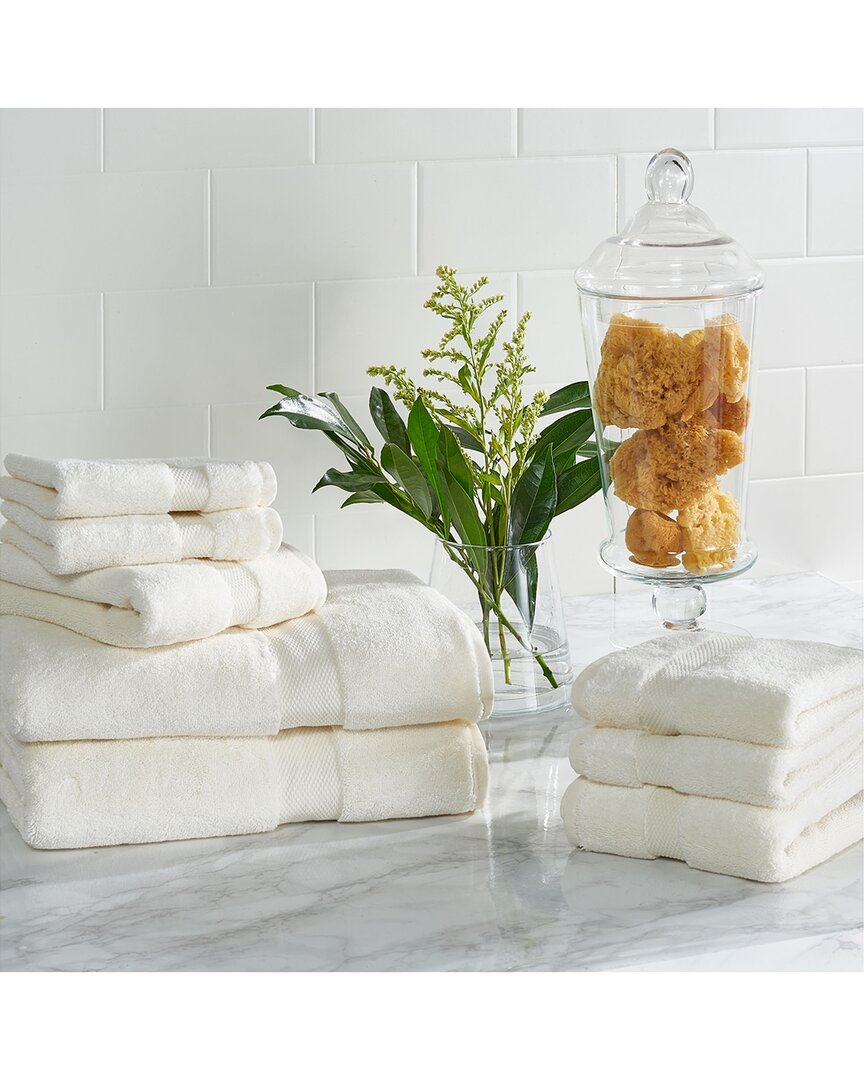 Shop Safavieh Super Plush 8pc Towel Bundle In Ivory