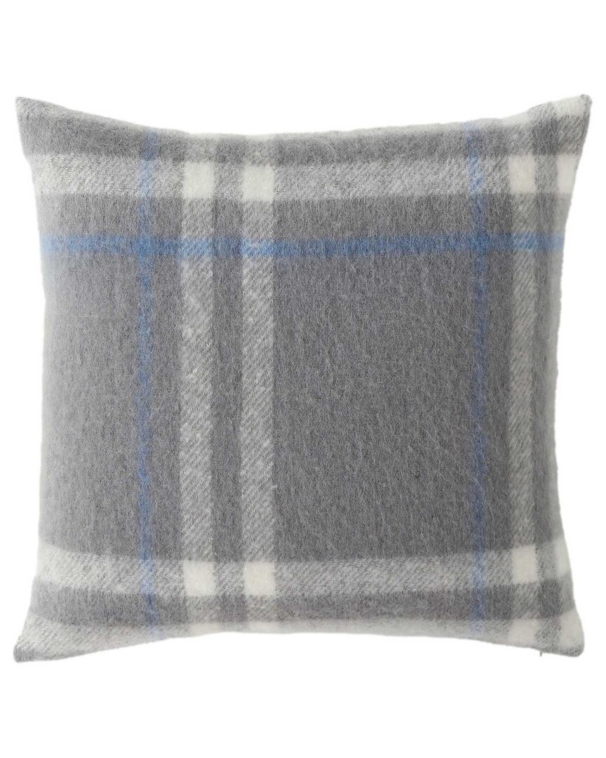 Nautica Ryan Cove Plaid Soft Decorative Pillow In Gray