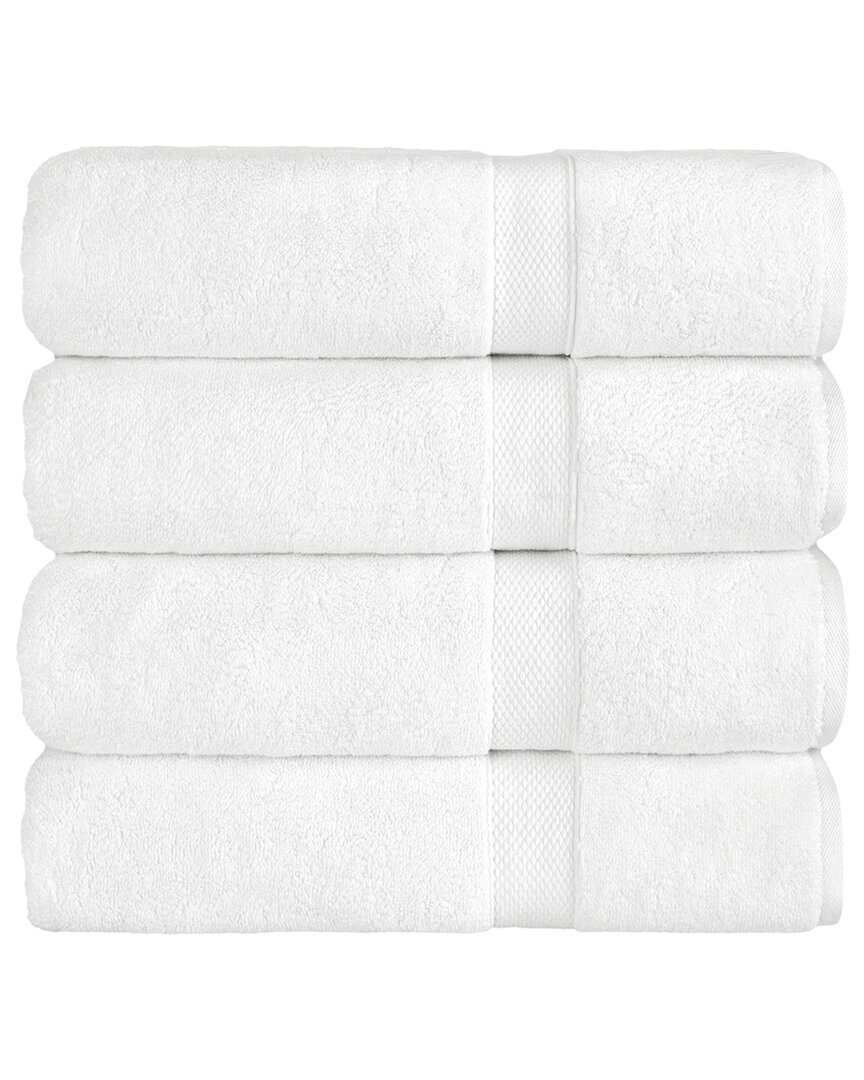 Linum Home Textiles Anovia 4pc Hand Towel Set In White