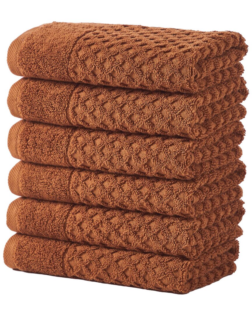 Linery & Co Cotton Diamond Waffle Texture Bath Towels
